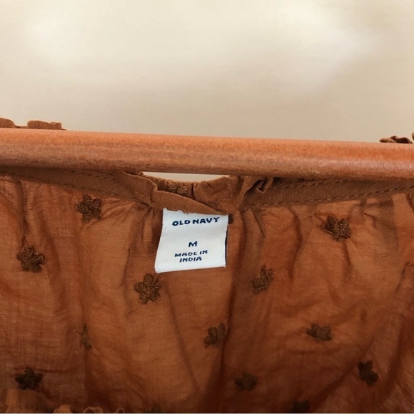 Old Navy Ruffled Square-Neck Embroidered Blouse - Picture 4 of 5